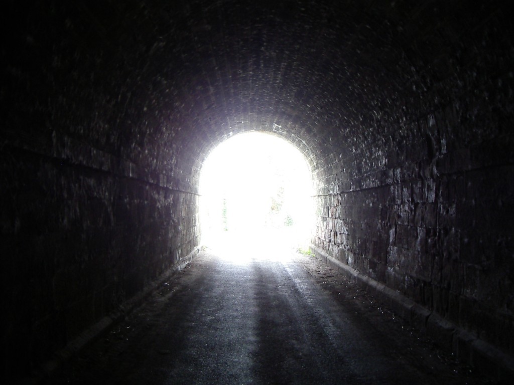 light end of tunnel